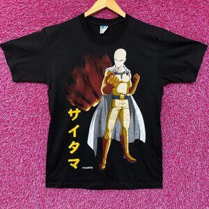 Saitama Animex One Punch Man Anime Cartoon Promo T-Shirt L